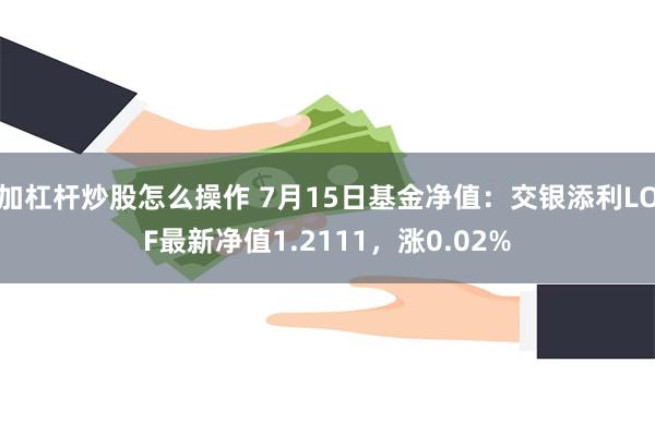 加杠杆炒股怎么操作 7月15日基金净值：交银添利LOF最新净值1.2111，涨0.02%