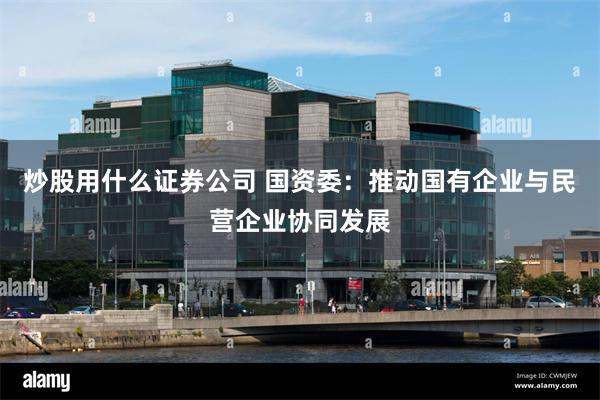 炒股用什么证券公司 国资委：推动国有企业与民营企业协同发展