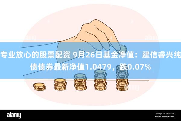 专业放心的股票配资 9月26日基金净值：建信睿兴纯债债券最新净值1.0479，跌0.07%