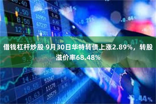 借钱杠杆炒股 9月30日华特转债上涨2.89%，转股溢价率68.48%